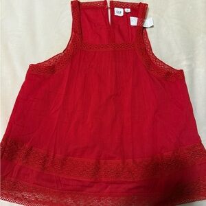 Gap Red Cotton Top